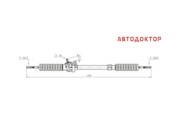 Рульова рейка RE110 нова